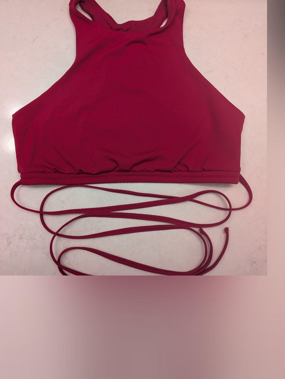 Werk Dancewear Scarlet Tie Wrap Crop Top - Size Medium Adult (MA)